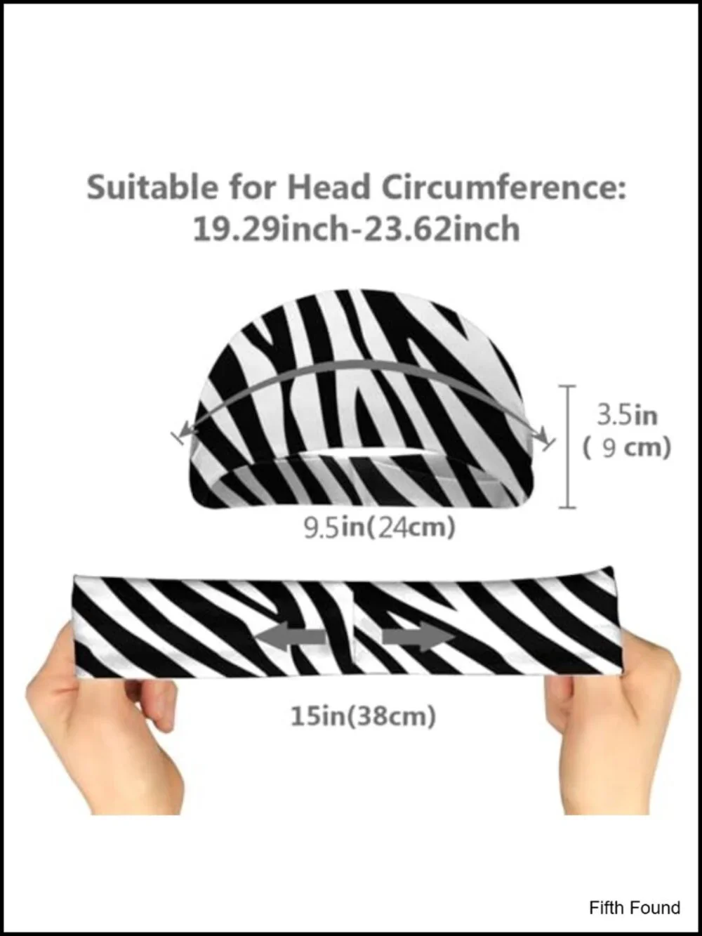 Reversible Sport Headband Moisture Wicking Sweatband for Running Yoga Gym